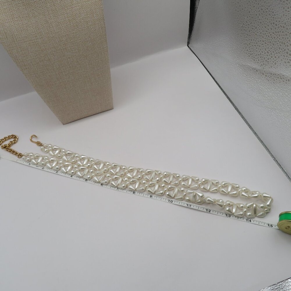Vintage Hong Kong Faux Pearl Necklace or Belt - Picture 11 of 11